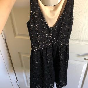 Black lace dress